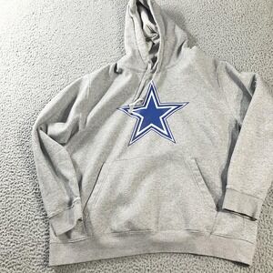 Dallas Cowboys Nike Hoodie Sweatshirt Mens 2XL Gray NFL Football Fleece Pullover